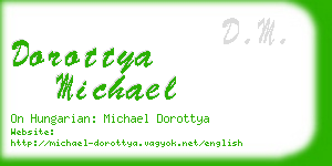 dorottya michael business card